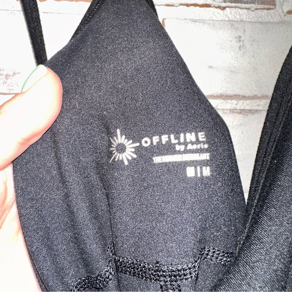 Aerie Offline Hugger Dress Black Athletic - Picture 7 of 7